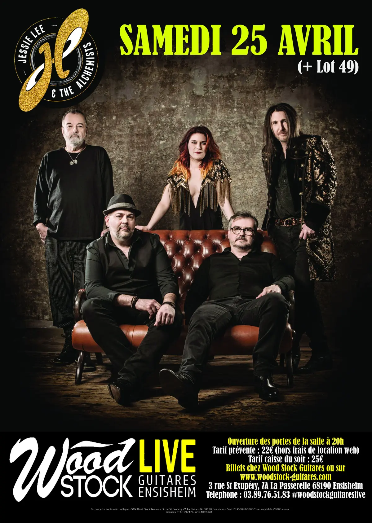 Jessie Lee & The Alchemists + Lot 49 chez Wood Stock Guitares