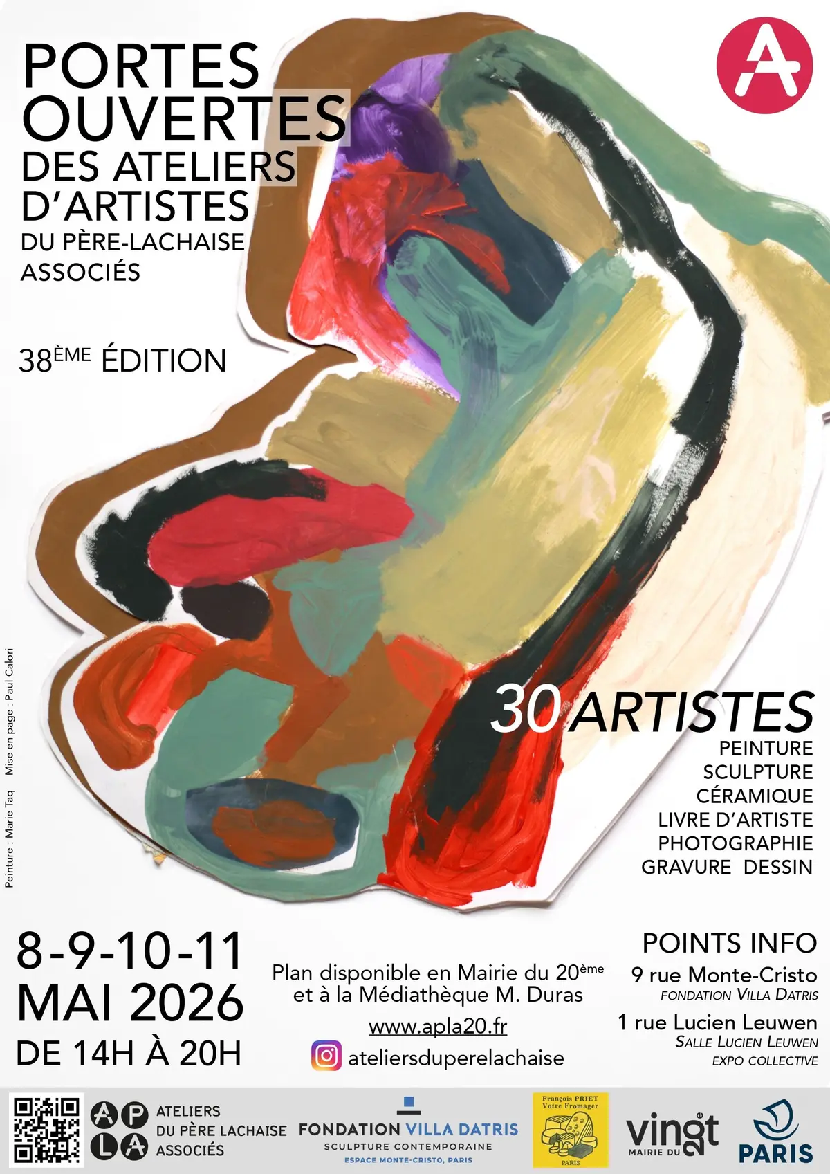 38e édtion des Portes ouvertes des Ateliers du Père Lachaise Associés