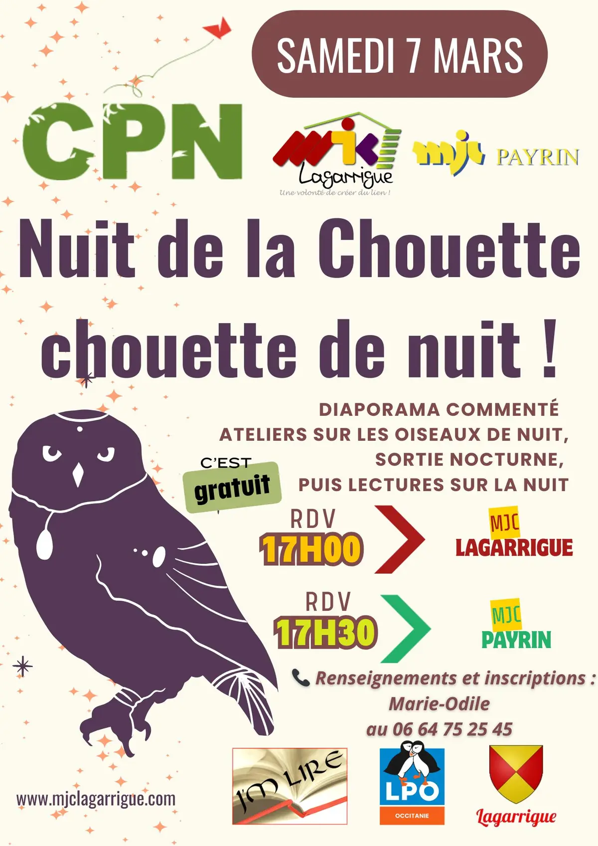   Connaître et protéger la nature : La nuit de la chouette, chouette de nuit!