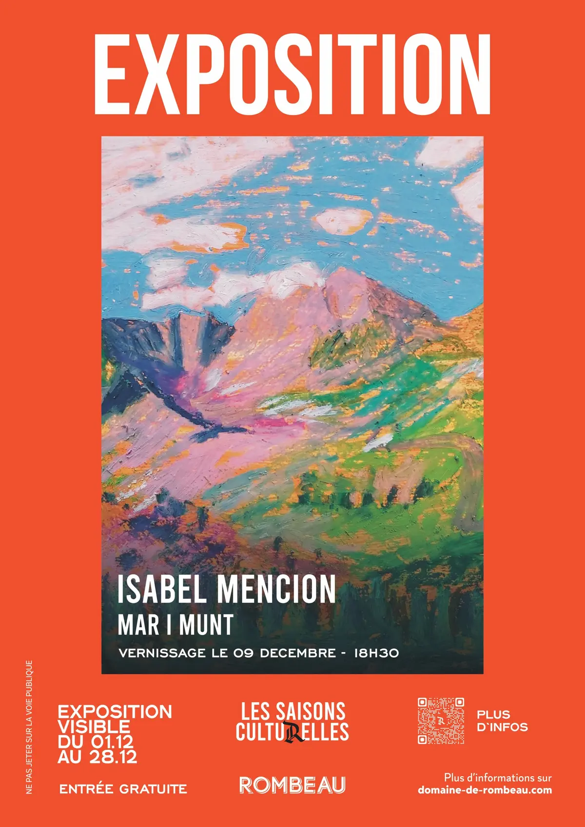 Vernissage Isabel Mencion :  mar i munt