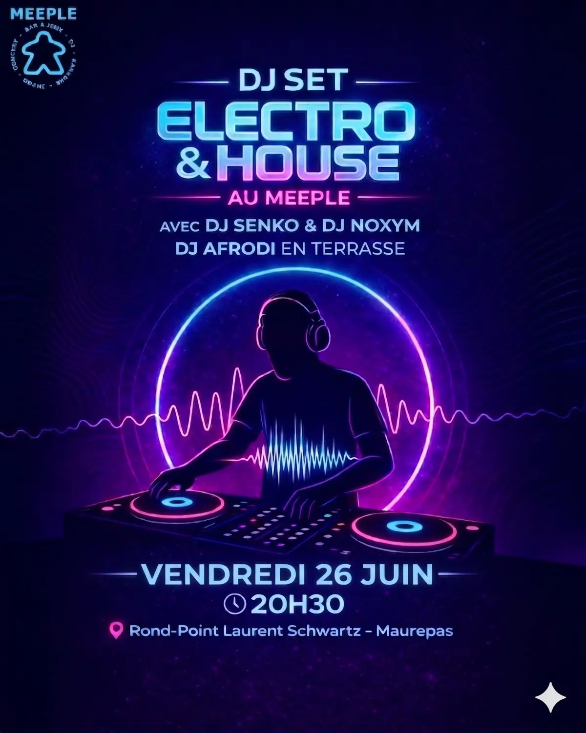 DJ Set Electro & House au Meeple