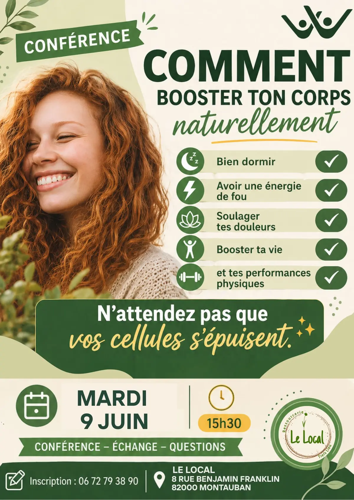 Conférence Comment booster mon corps naturellement?