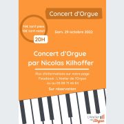 Concert d’Orgue par Nicolas Kilhoffer
