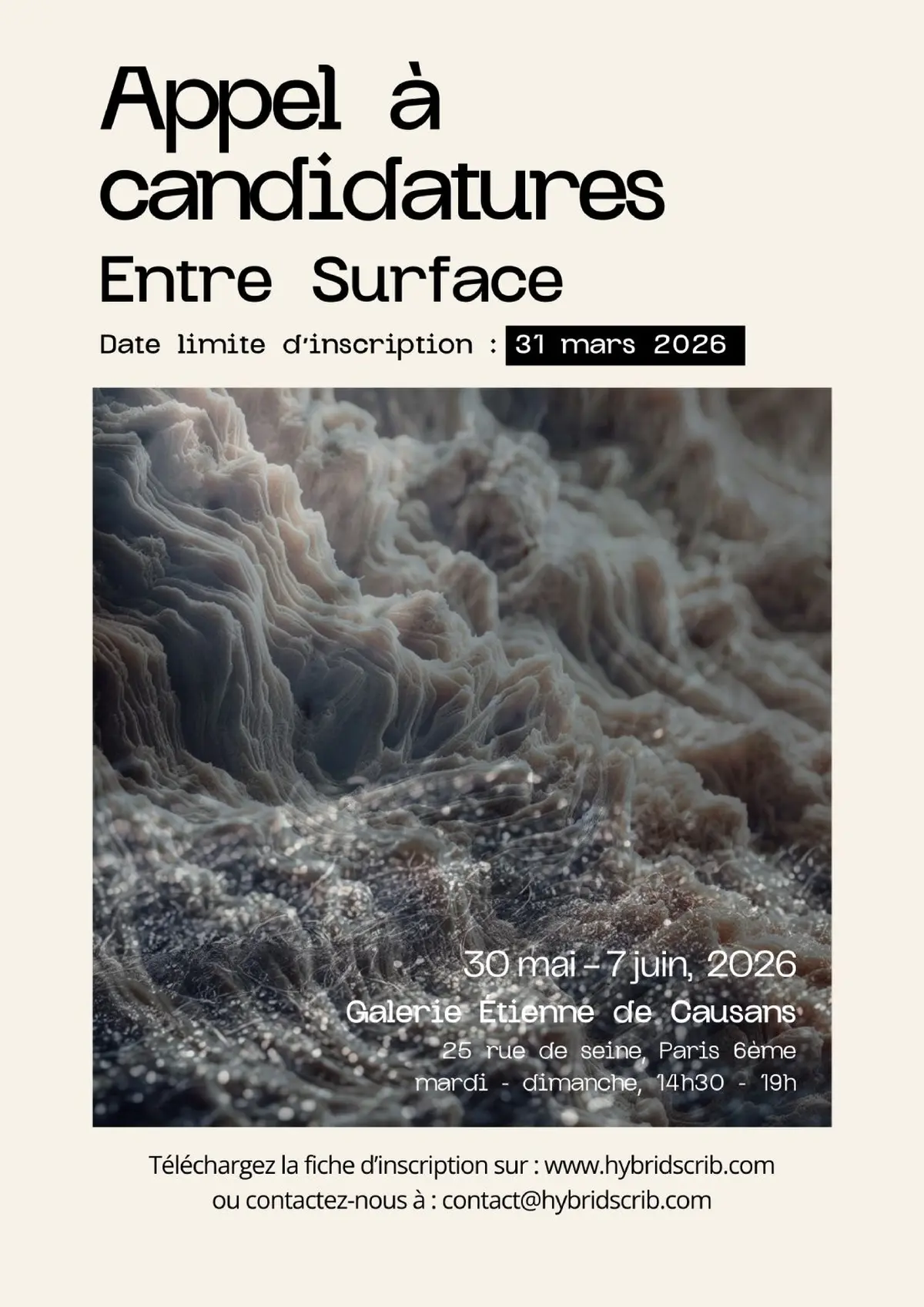 Appel à Candidatures - Entre Surface