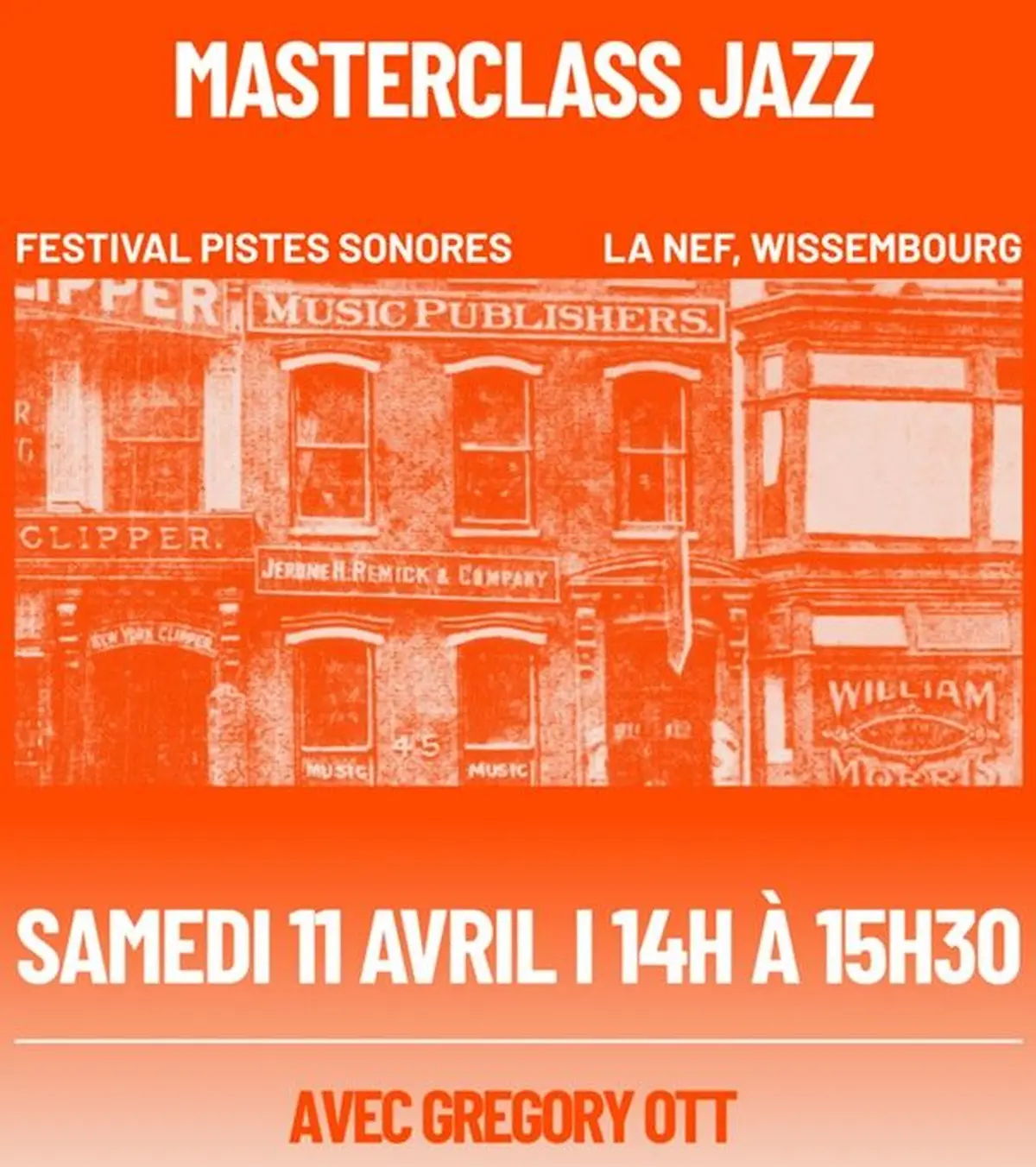 Rencontre : Masterclass Grégory Ott - Pistes Sonores