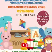 Bourse puériculture, vêtements d'enfants et jouets