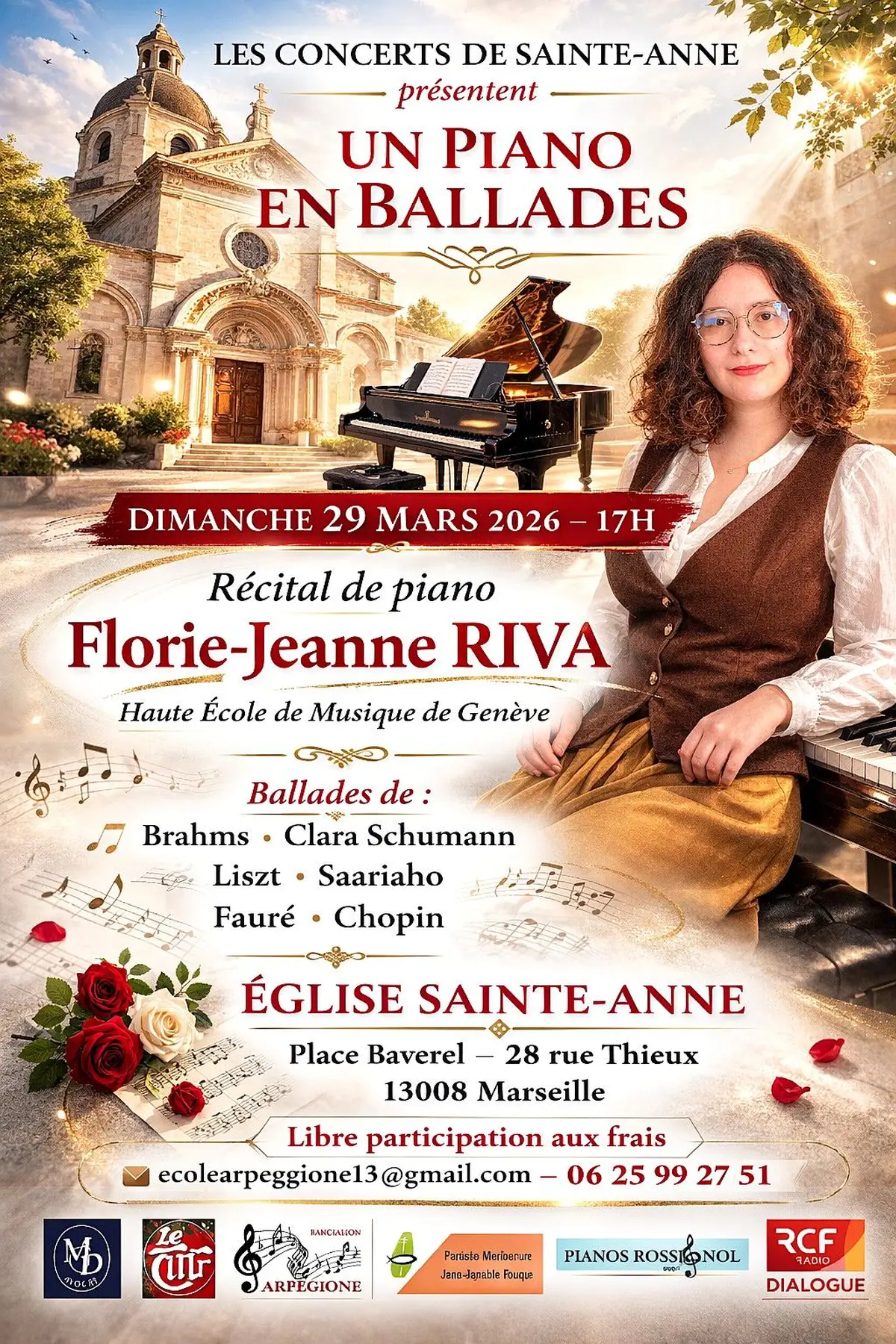 Un piano en ballades – récital de Florie-Jeanne Riva à Marseille