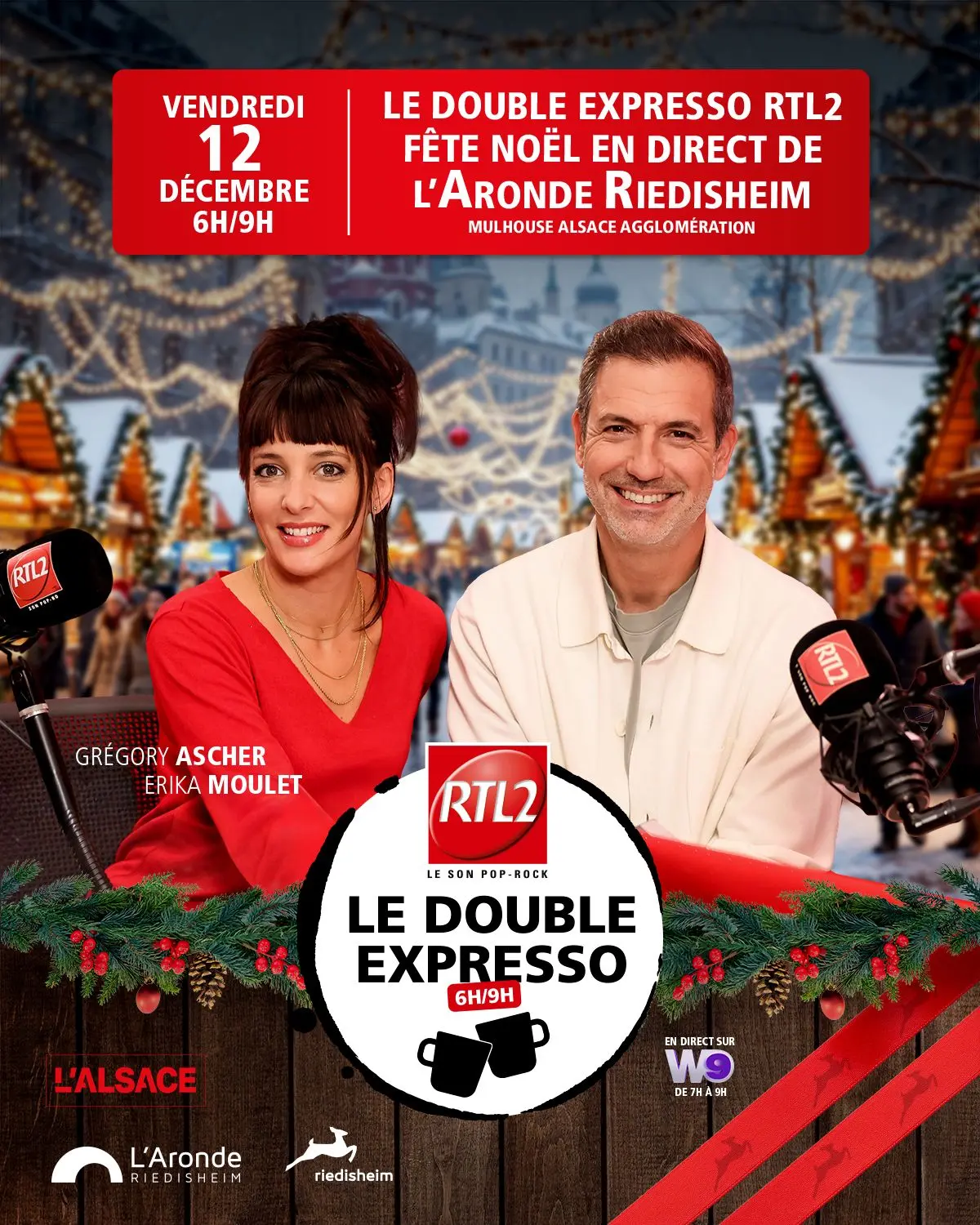 Le Double Expresso RTL2 en direct de l'Aronde Riedisheim à côté de Mulhouse