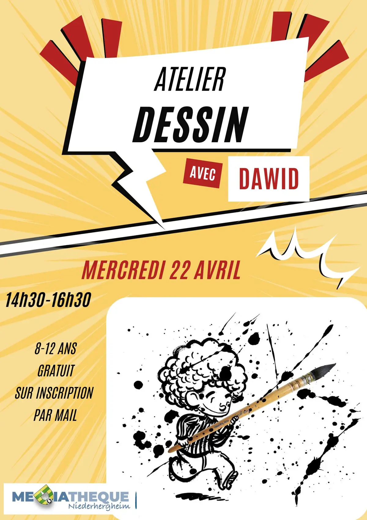 Atelier dessin avec Dawid