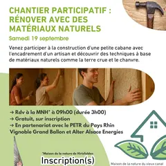 Atelier participatif : rénover avec des matériaux naturels