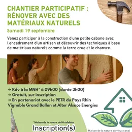 Atelier participatif : rénover avec des matériaux naturels