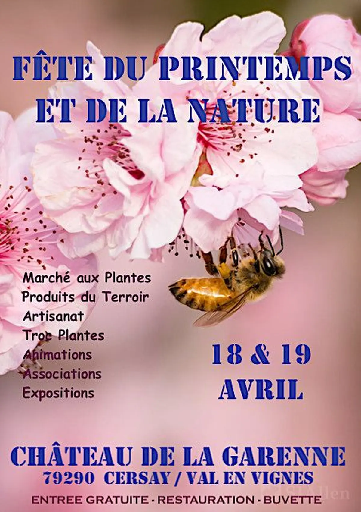 Fête du Printemps et de la Nature au Château de la Garenne à Cersay