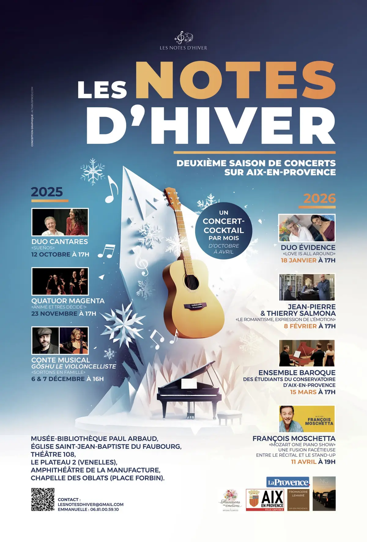 Les Notes d'Hiver présentent Philippe Coromp Farah Sinha Duo