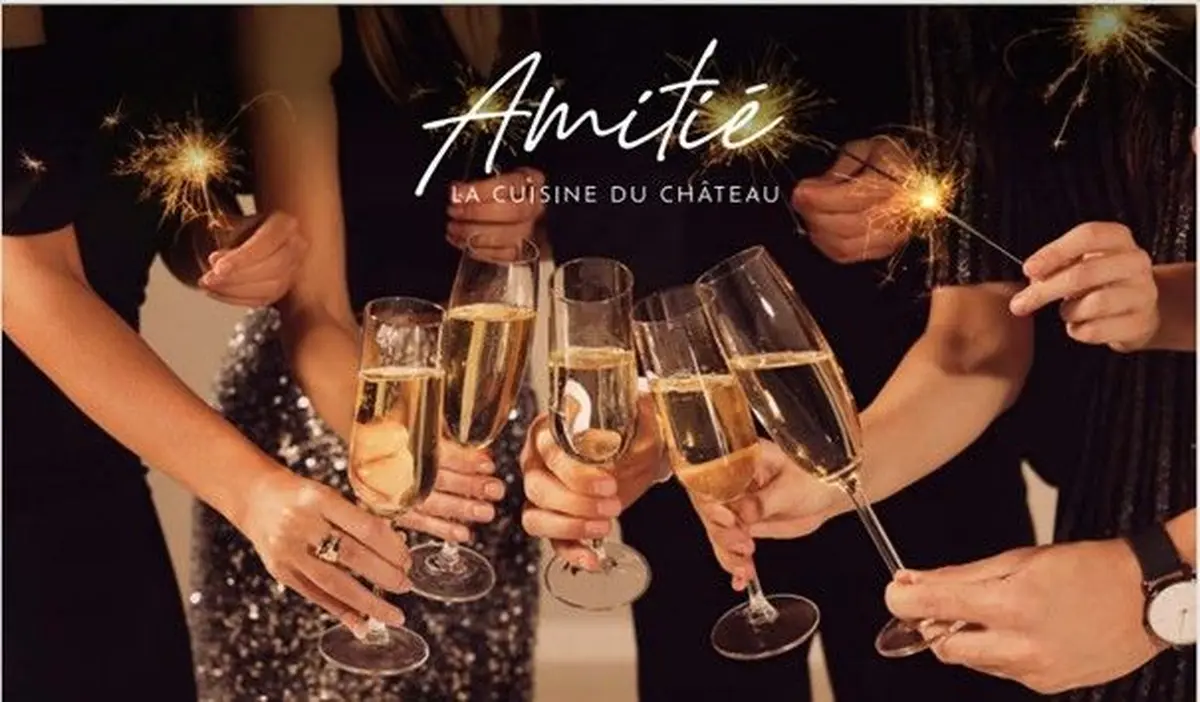 Le menu de la Saint-Sylvestre au restaurant « Amitié - La Cuisine du Château »