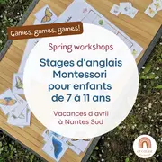 Stage enfants à Nantes - vacances de Pâques 2026 : anglais Of Course Montessori