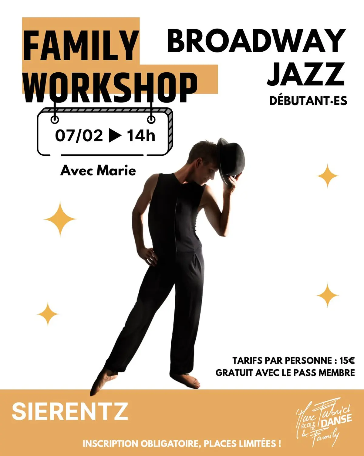Family Workshop – Broadway Jazz (Niveau débutant)