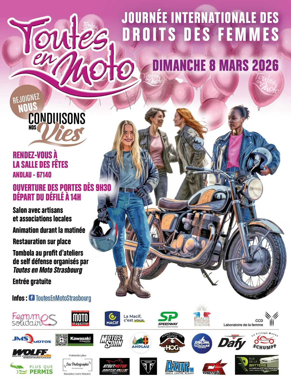 Marché Créatrices & Défilé Moto - Journée Internationale Droits des Femmes