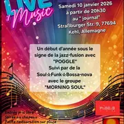 Concert samedi 10 Janvier Poggle et Morning Soul avec A l'EST au Journal Kehl