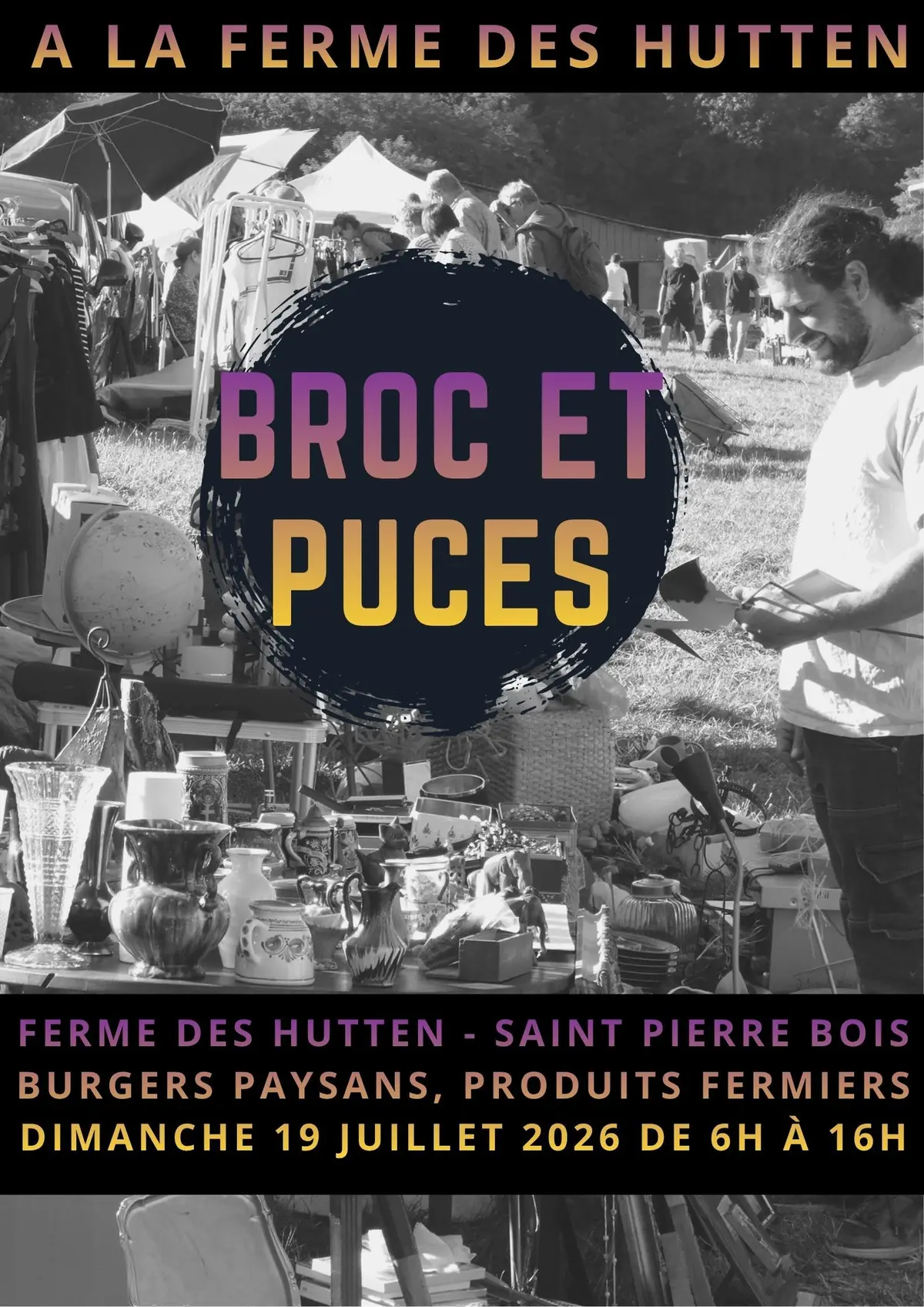 Broc et Puces à la Ferme des Hutten