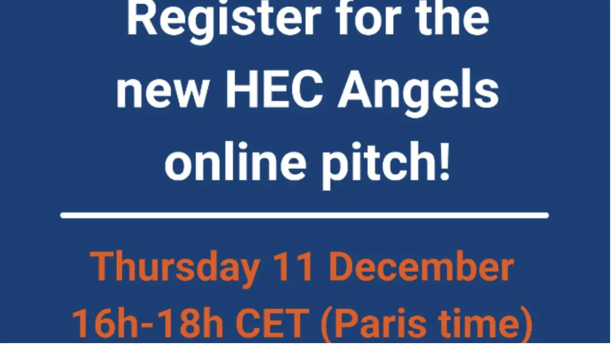 Évènement de pitch de startups HEC