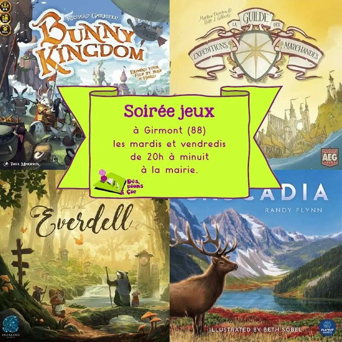 Soirées jeux de société