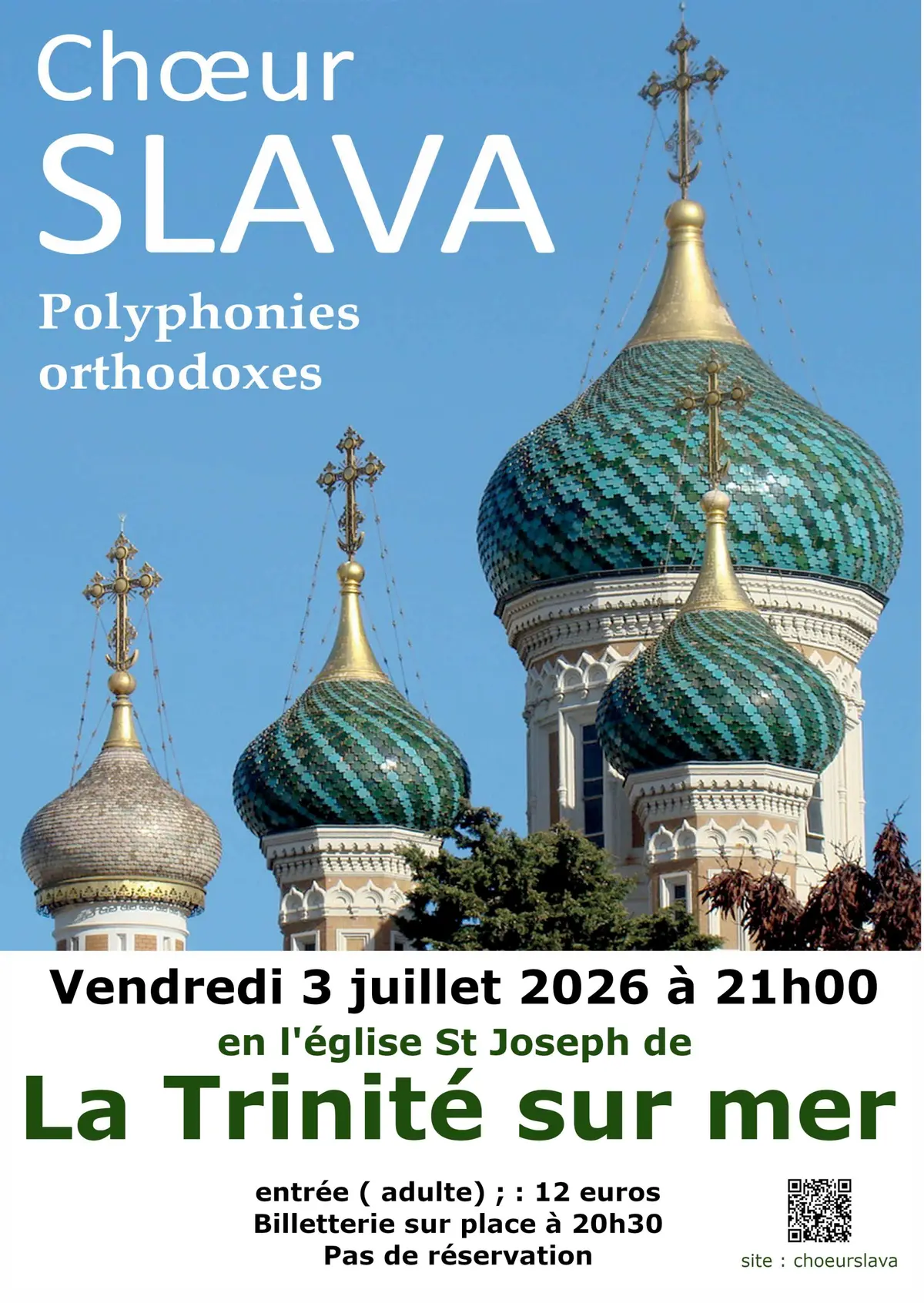 concert de polyphonies orthodoxes par le choeur SLAVA