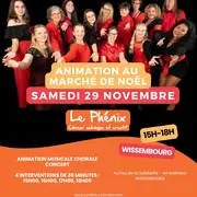 Animation marché de Noël –  Choeur le phénix