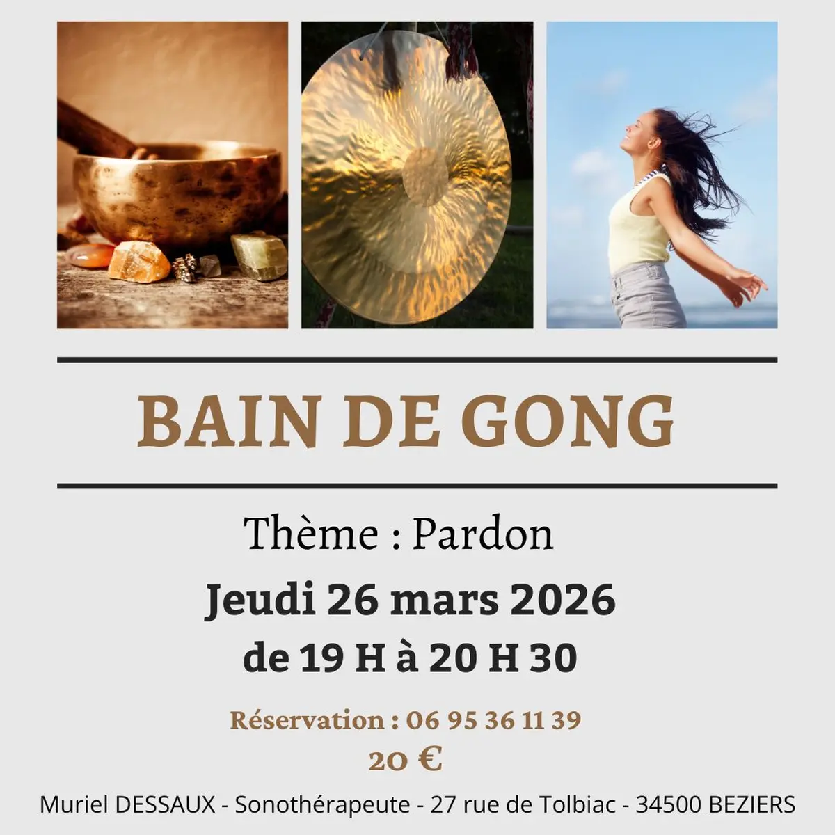 Bain de Gong à Béziers