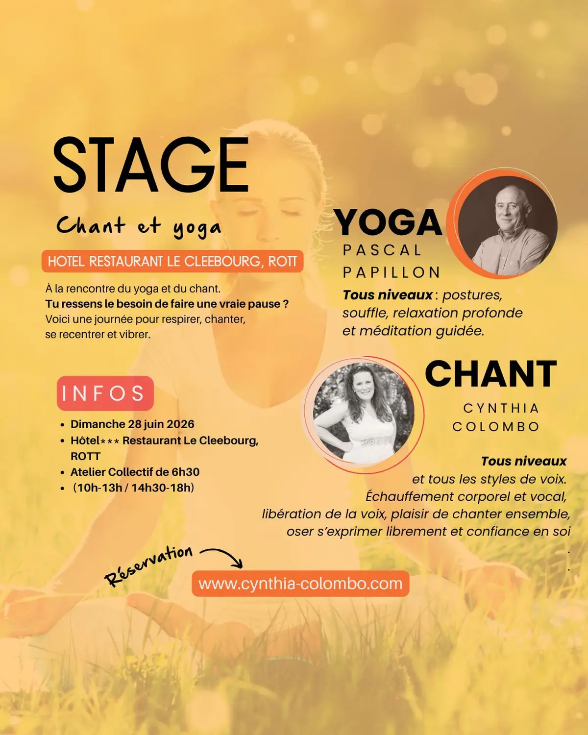 Stage Chant & Yoga - Harmonie Corps & Voix