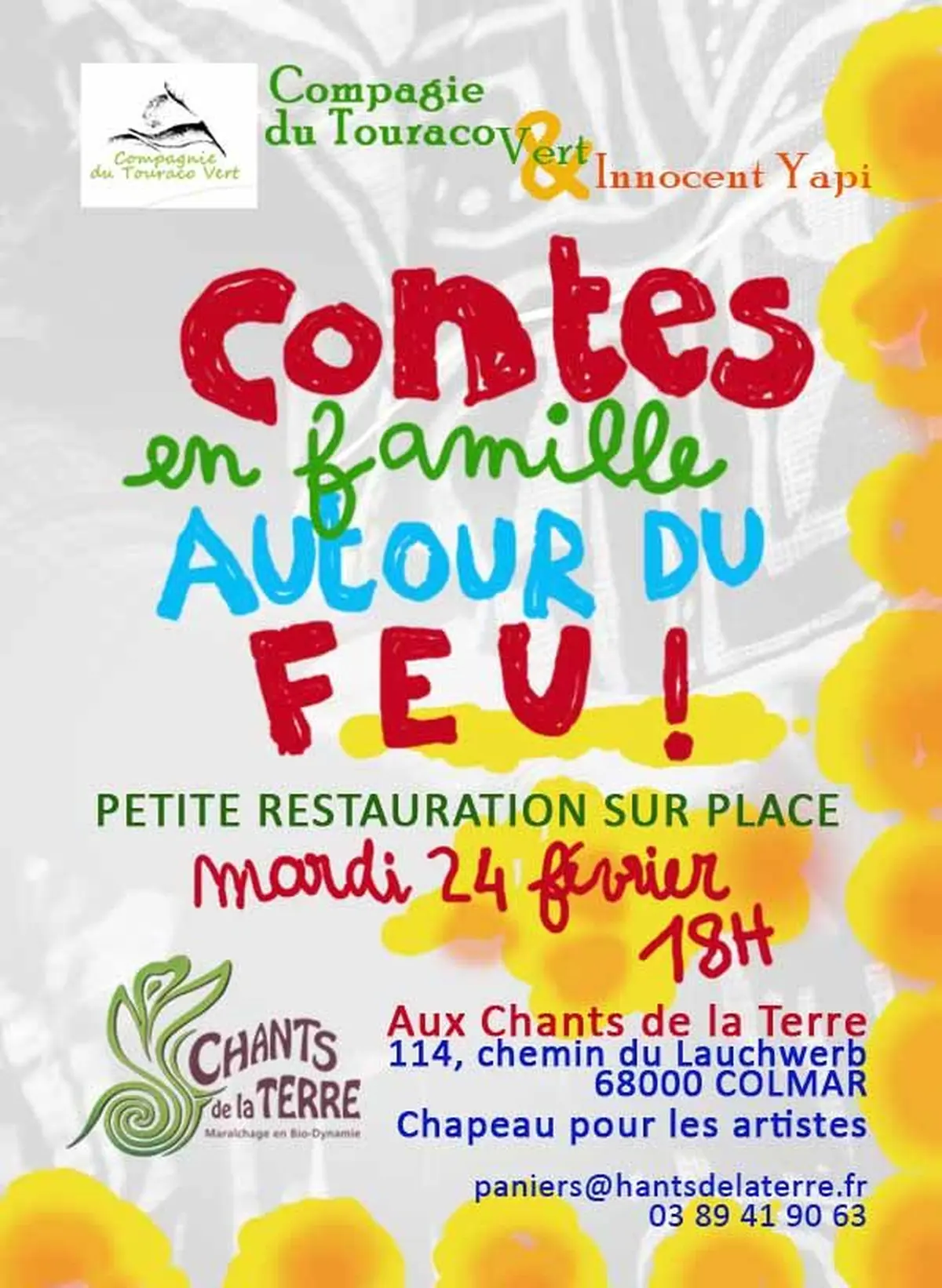 Soirée conte et repas en famille autour du feu