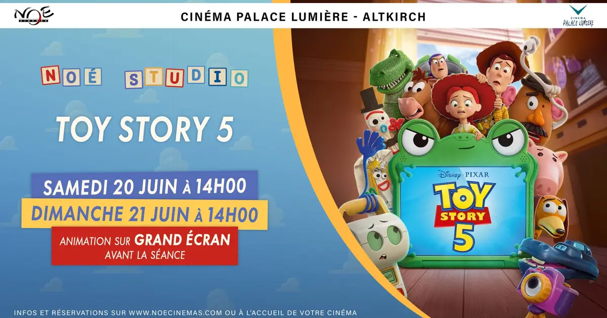 Animation devant le film Toy Story