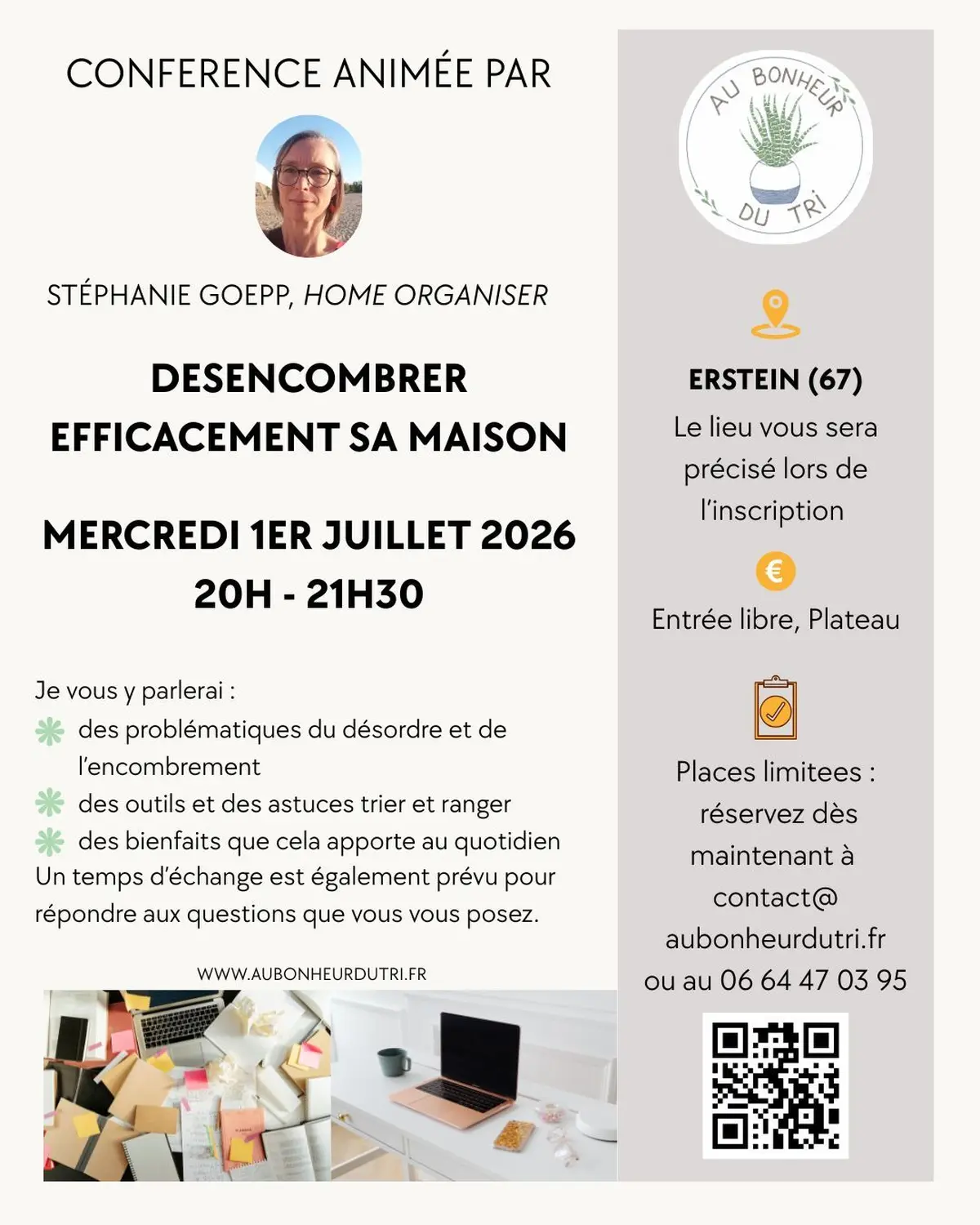 Conférence Désencombrer efficacement sa maison