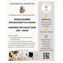 Conférence Désencombrer efficacement sa maison