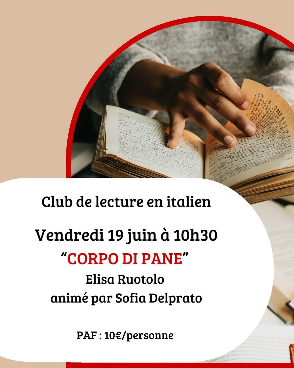 Club de lecture en italien : Corpo di pane de Elisa Ruotolo