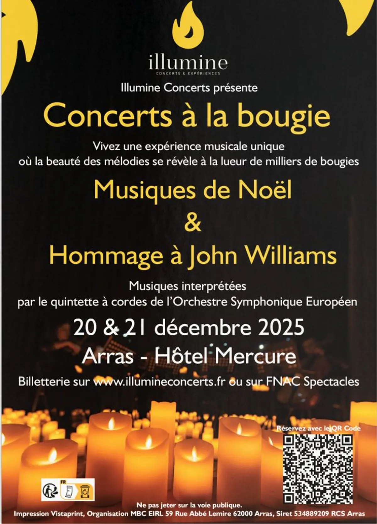 Concert à la bougie : Les musiques de films de John Williams