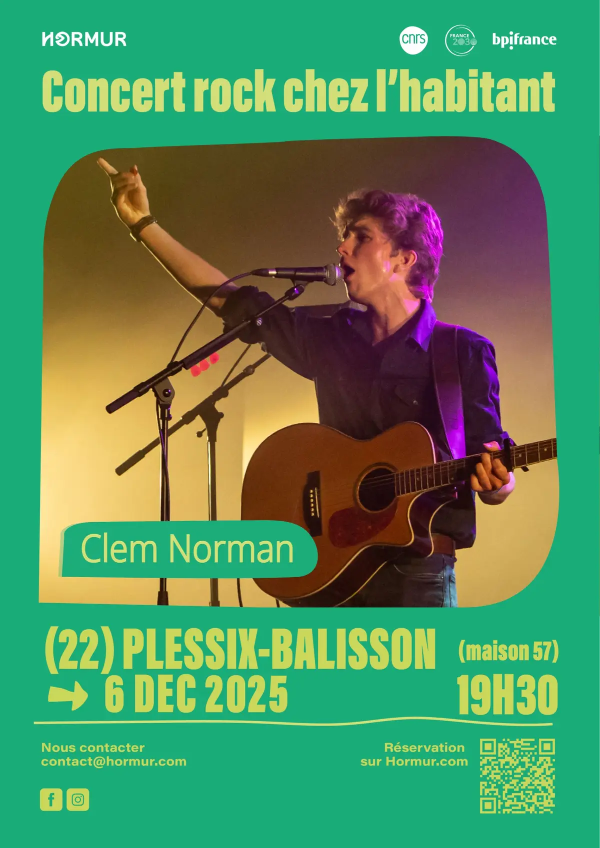 Concert rock avec Clem Norman chez l’habitant  