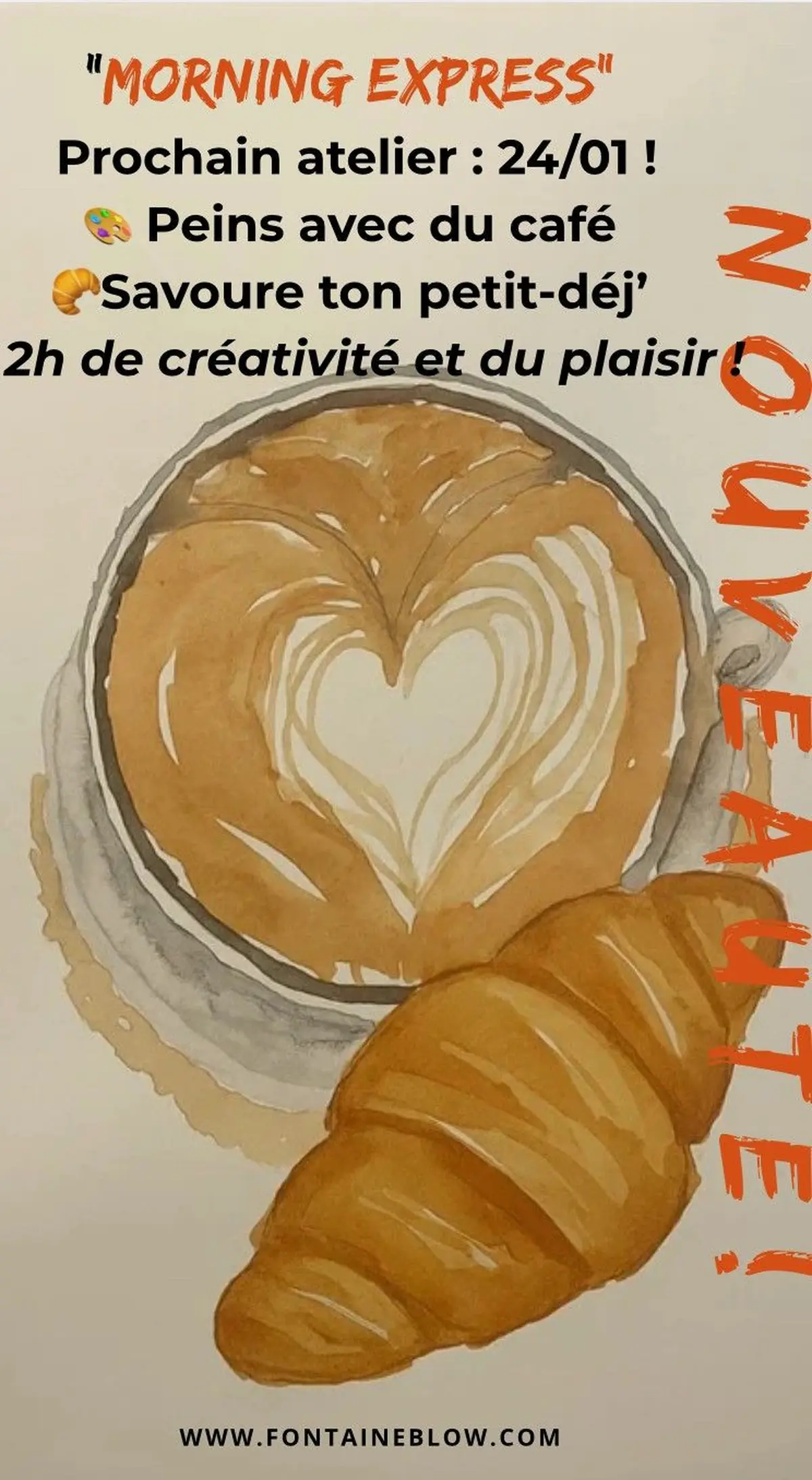 Morning Express, atelier au café