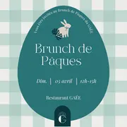 Brunch de Pâques 2026 à La Rochelle avec chasse aux œufs au GAEE