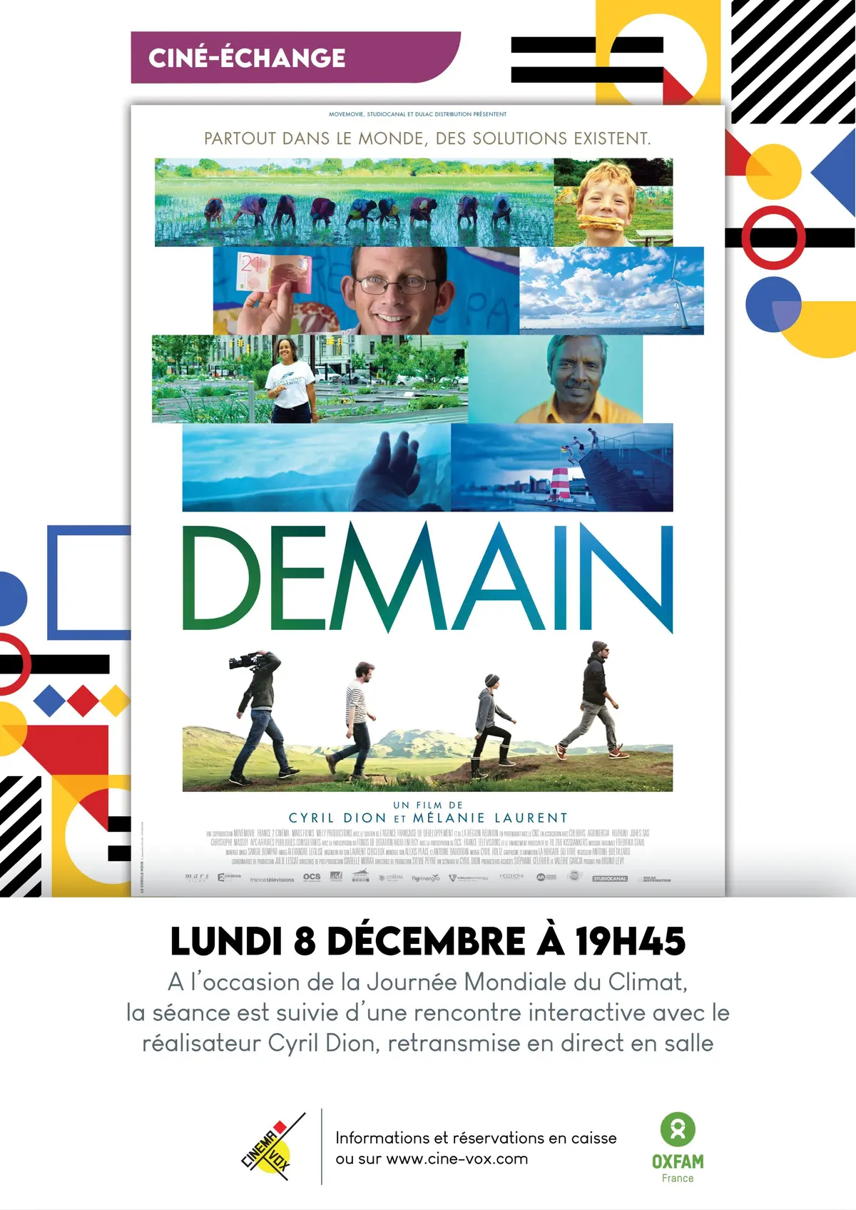 Ciné-échange : Demain - suivie d'un direct