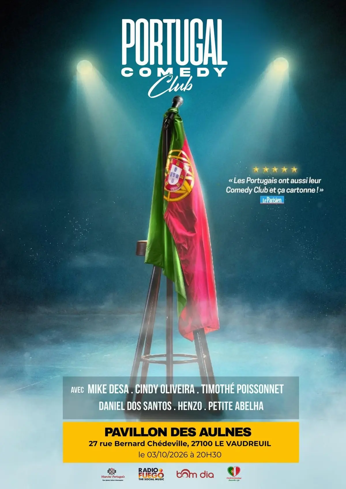 Le Portugal Comedy Club au Pavillon des Aulnes
