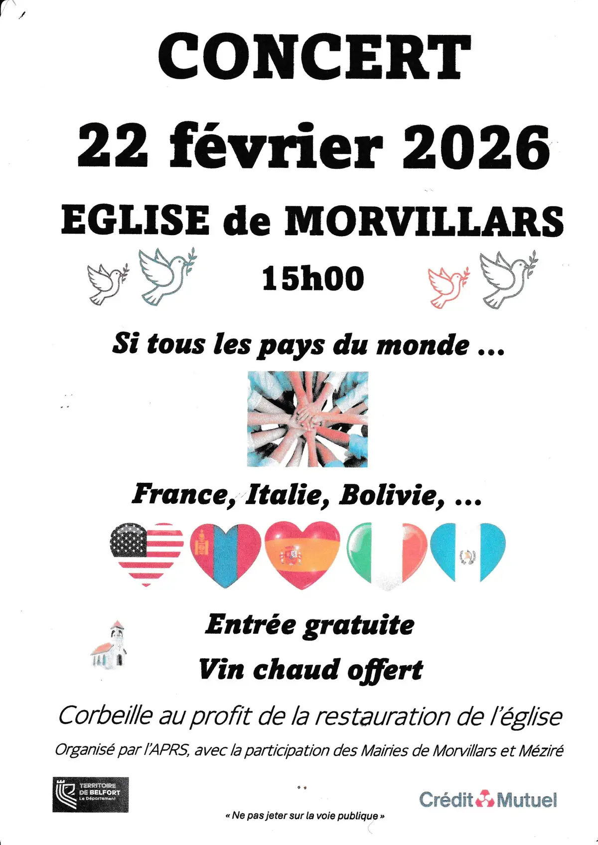 Concert: si tous les pays du monde...