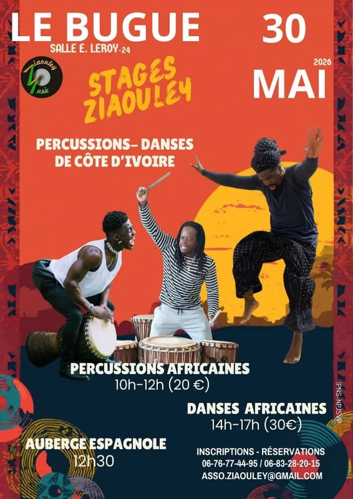 Stages percussions et danses Africaines