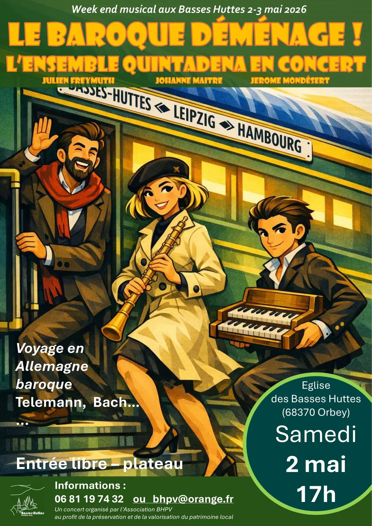 Le Baroque déménage: L'ensemble Quintadena en concert 