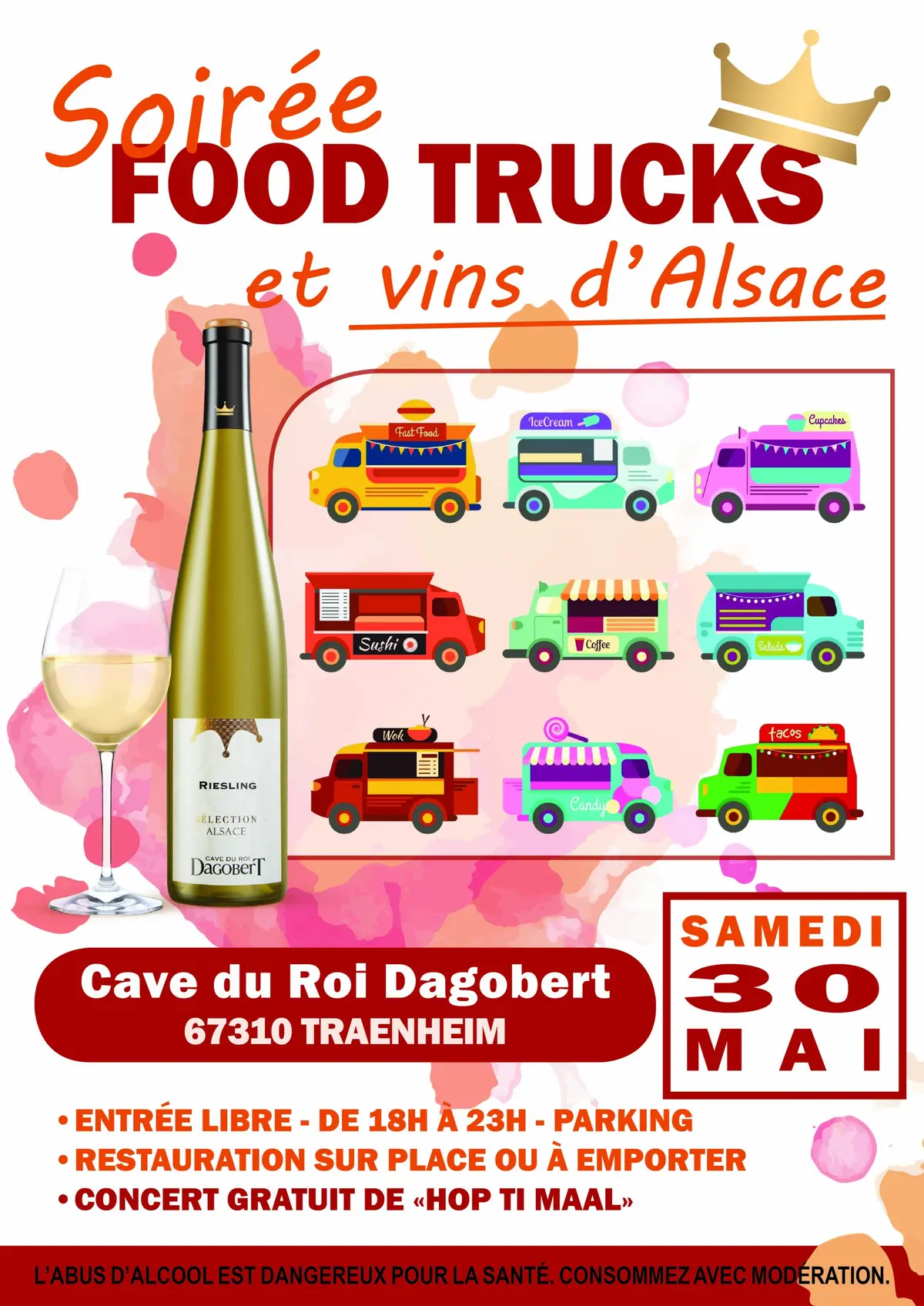 Soirée Food Trucks et vins d'Alsace
