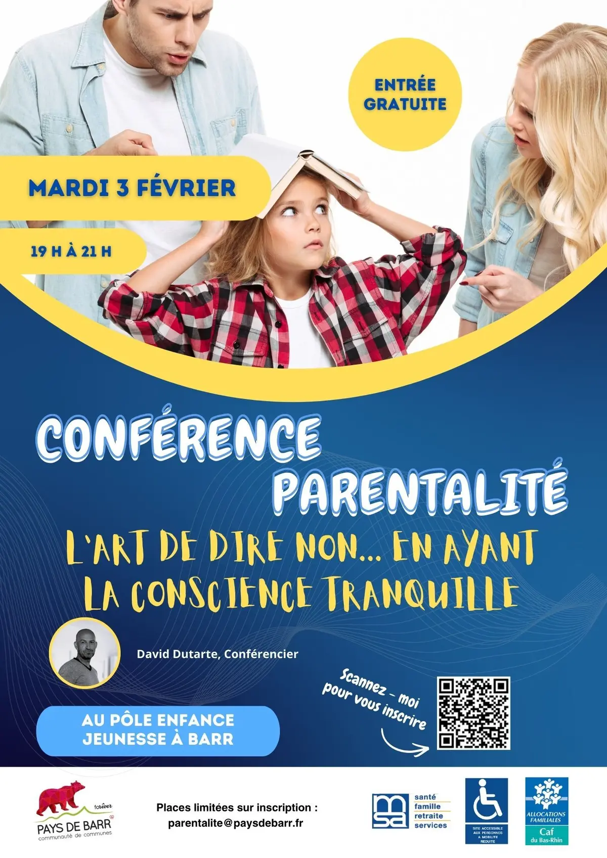 Conférence parentalité « L’art de dire non… en ayant la conscience tranquille »