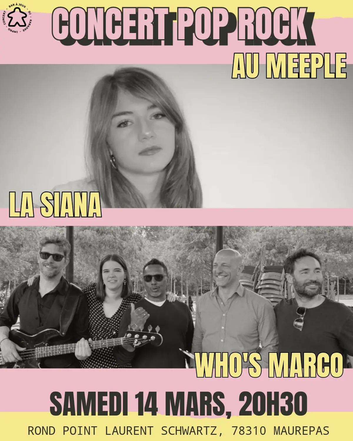 Concert Pop Rock au Meeple