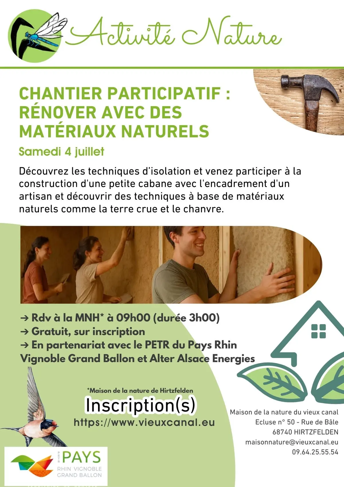 Atelier participatif : rénover avec des matériaux naturels
