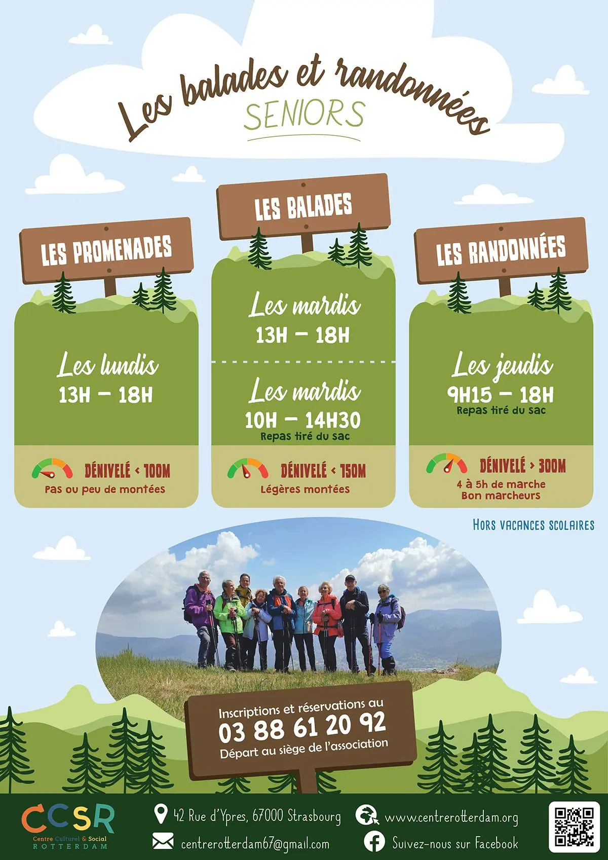 Promenades, balades et randonnées entre aînés