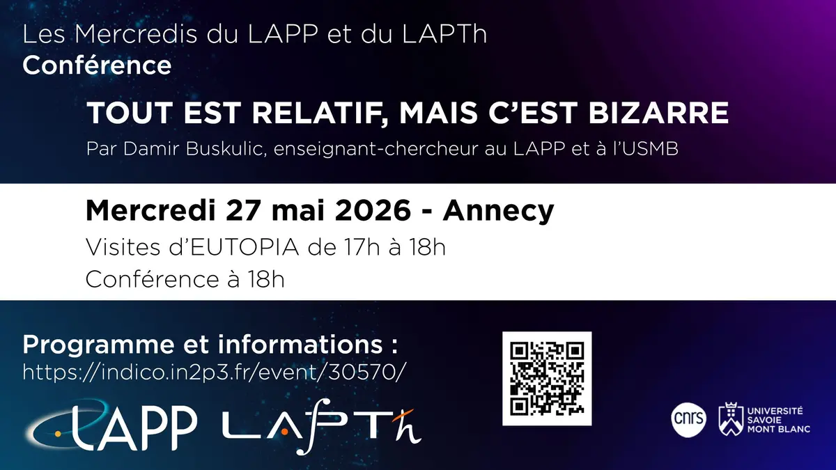 Conférence et visites : Tout est relatif, mais c’est bizarre 