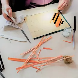 Atelier marqueterie de paille
